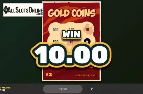 Win screen 3. Gold Coins from Hacksaw Gaming