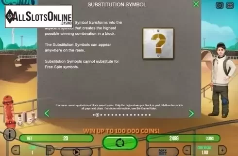 Paytable 2. Graffiti: Block Pays from Fugaso