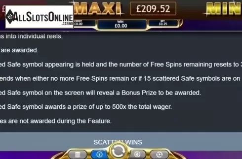 Feature. Hold the Safe Jackpot from Eyecon