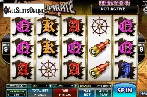 Reel Screen. Jack The Pirate from Spadegaming