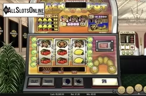 Win screen. Jackpot 6000 from NetEnt