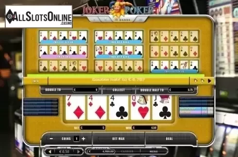 Game Screen. Joker Poker (Oryx) from Oryx