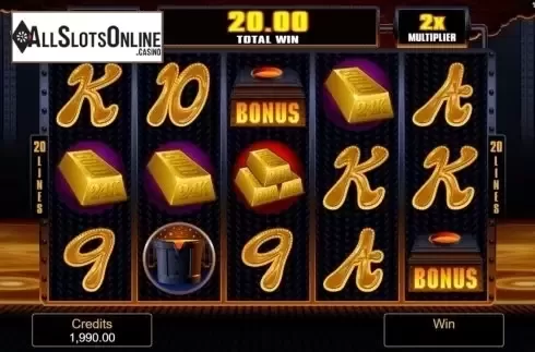 Game Screen. Liquid Gold from Microgaming