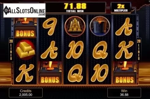 Game Screen. Liquid Gold from Microgaming