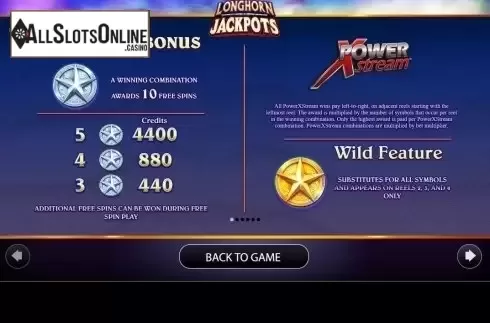 Features 1. Longhorn Jackpots from AGS