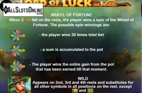 Game Features screen