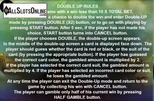 Game Features screen 2