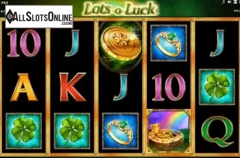 Game Workflow screen. Lots-o-Luck from Novomatic