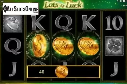 Win Screen . Lots-o-Luck from Novomatic