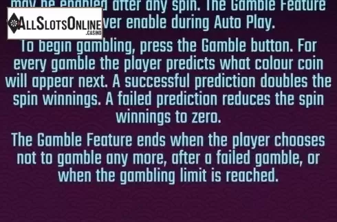Gamble. Lucky Stones from Golden Hero