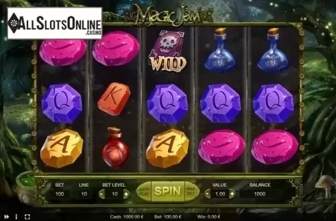 Reel screen. Magic Jam from Thunderspin