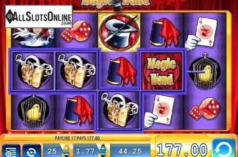 Wild Win screen. Magic Wand from WMS