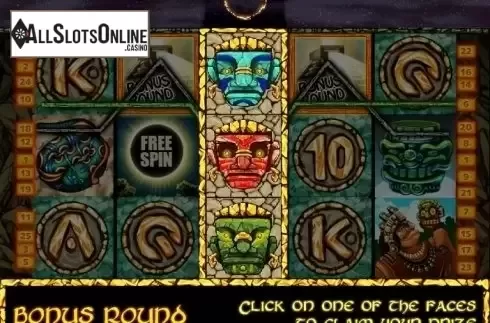 Bonus Game screen. Mayan Secret from MultiSlot