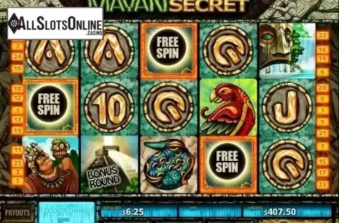Scatter screen. Mayan Secret from MultiSlot