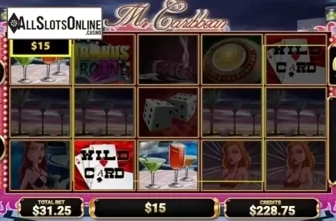 Win Screen. Mr. Caribbean from MultiSlot