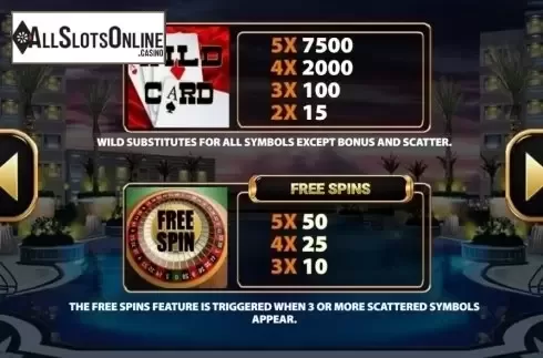 Paytable. Mr. Caribbean from MultiSlot
