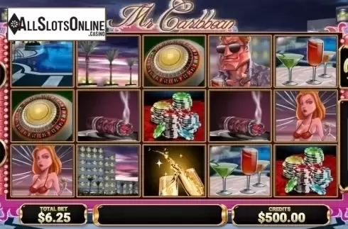Reel Screen. Mr. Caribbean from MultiSlot