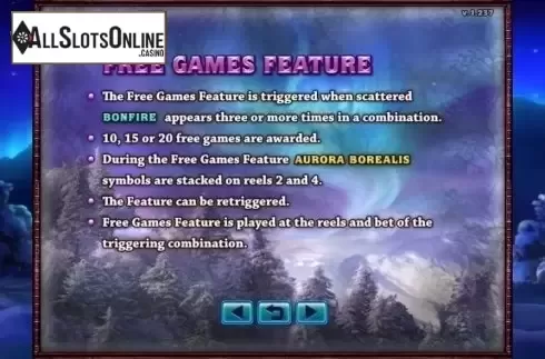 Game Screen. Northern Lights from GMW