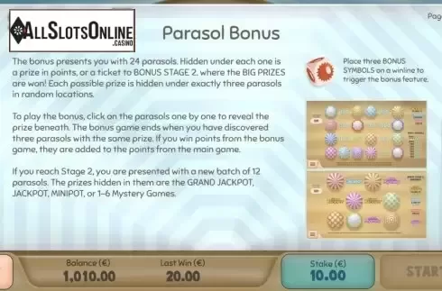 Features. Parasol Beach from Air Dice