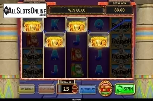 Win screen. Pharaoh (Inspired) from Inspired Gaming