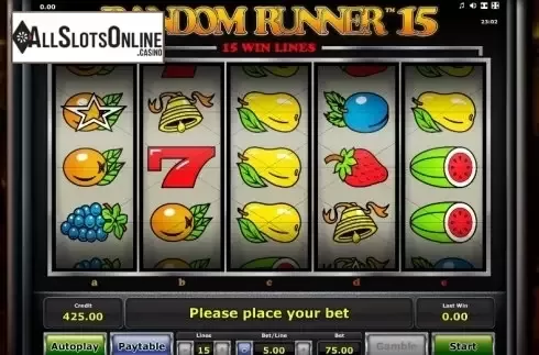 Reels. Random Runner 15 from Greentube
