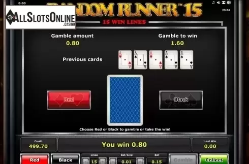 Double Up. Random Runner 15 from Greentube