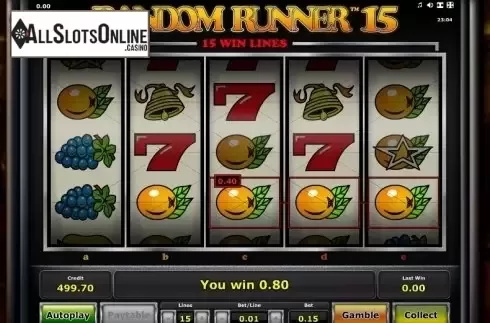 Win. Random Runner 15 from Greentube