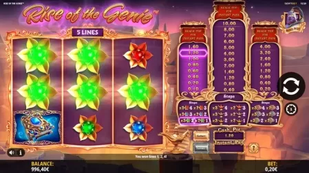 Rise of the Genie slot screenshot 4