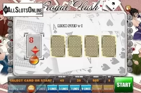 Gamble game . Royal Flush from GameX