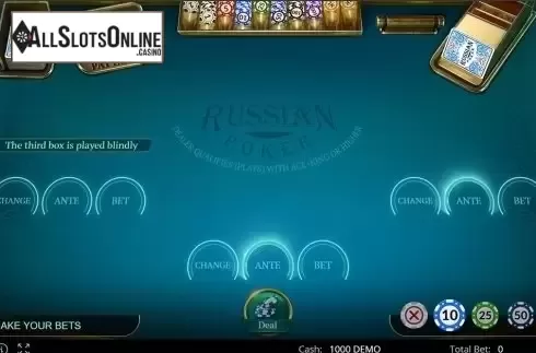 Reels screen. Russian Poker	 (Evoplay Entertainment) from Evoplay Entertainment