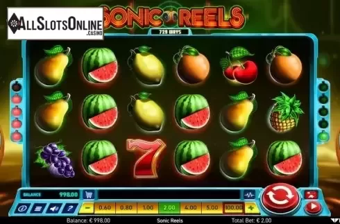 Reel Screen. Sonic Reels from Wazdan