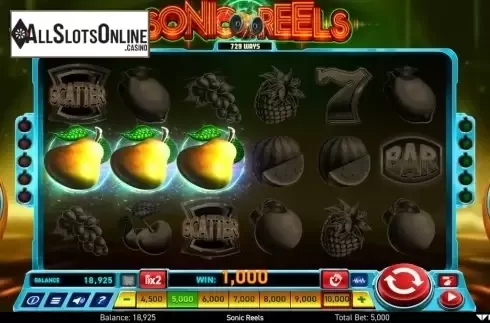 Win Screen 2. Sonic Reels from Wazdan