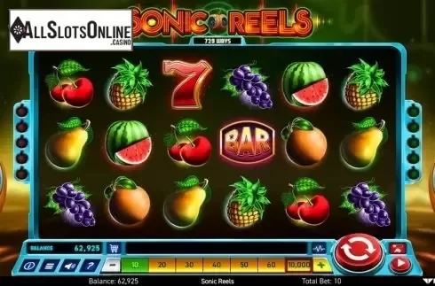 Reel Screen. Sonic Reels from Wazdan