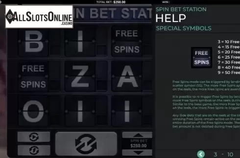Features 1. Spin Bet Station from Green Jade Games
