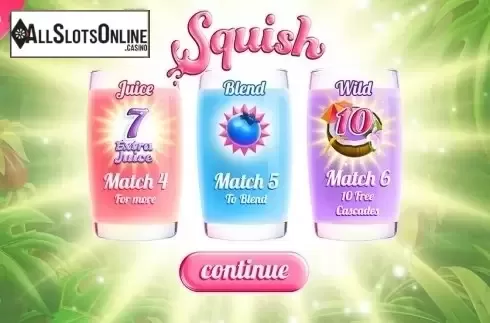 Start Screen. Squish from Revolver Gaming