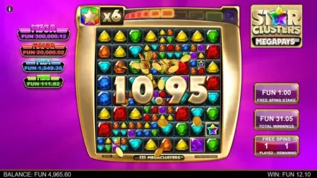 Star Clusters Megapays slot screenshot 7
