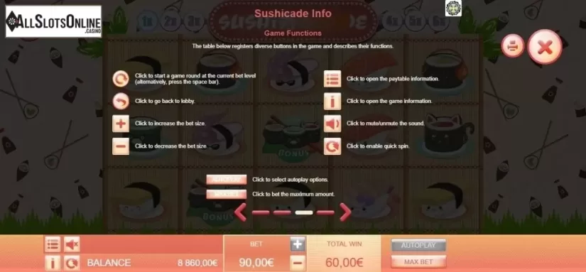 Info 3. Sushicade from Gamatron