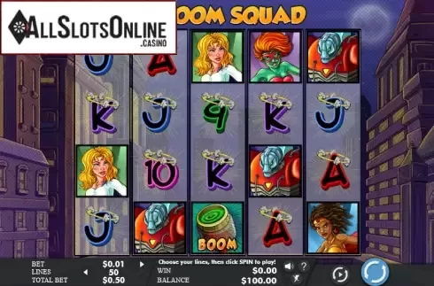 Screen 2. The Boom Squad from Genesis
