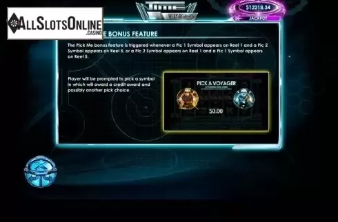 Paytable 5. Time Voyagers from Genesis