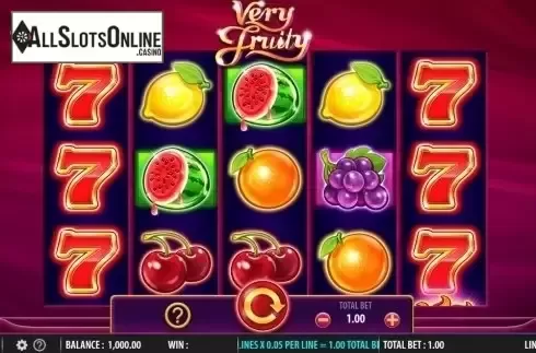 Game Workflow screen . Very Fruity from SG