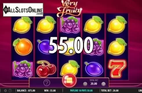 Win Screen 3. Very Fruity from SG
