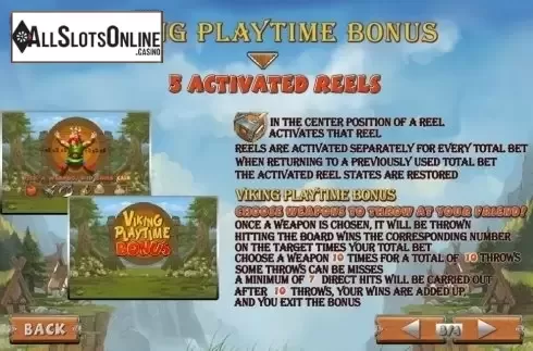Paytable 3. Vikingmania from Playtech