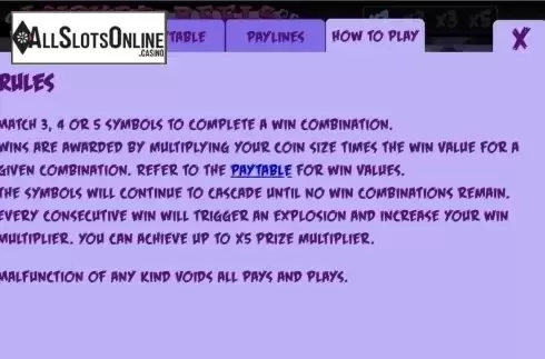 Game Rules. Wicked Reels from Mobilots