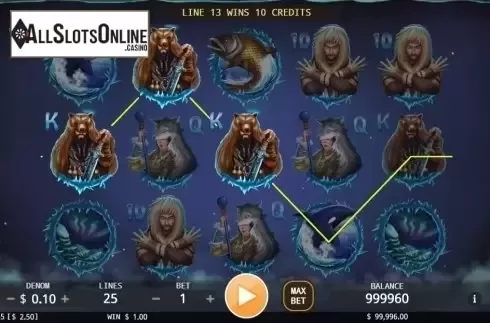 Win screen. Wild Alaska from KA Gaming