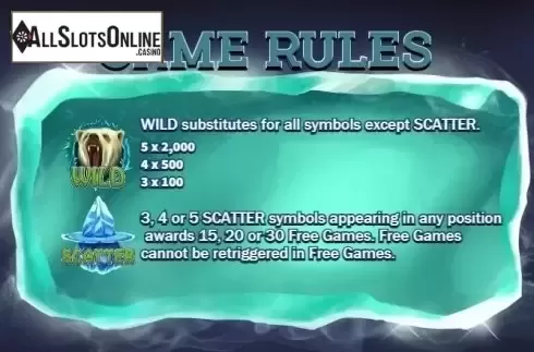 Paytable 2. Wild Alaska from KA Gaming