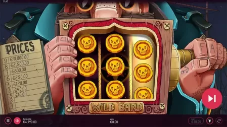 Wild Bard slot screenshot 2