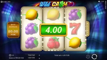 Wild Cash slot screenshot 2