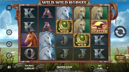 Wild Wild Horses slot screenshot 1