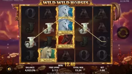 Wild Wild Horses slot screenshot 4