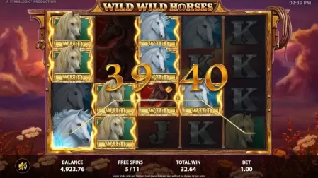 Wild Wild Horses slot screenshot 5